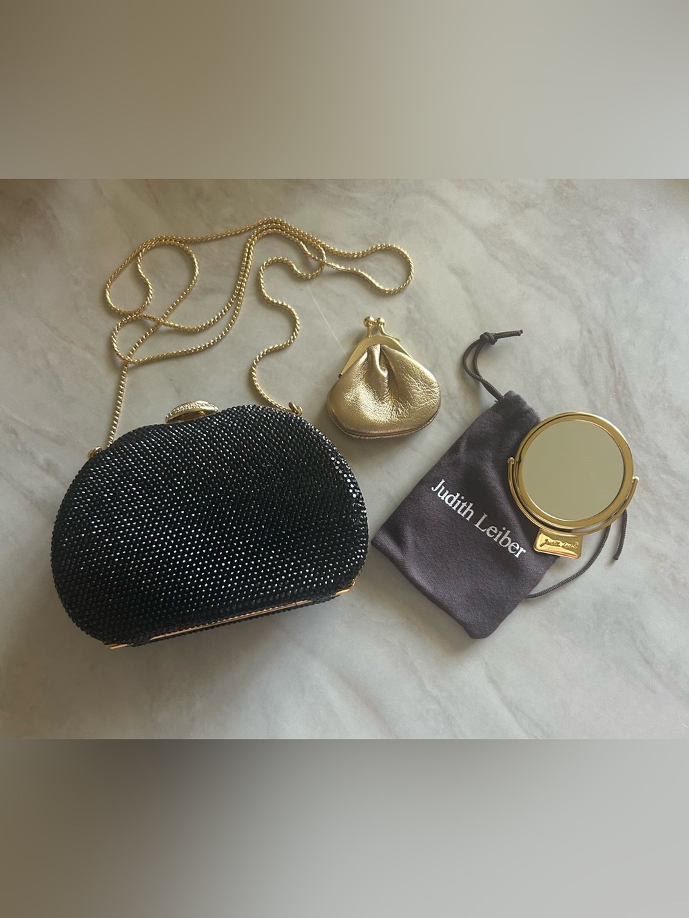 NWOT Authentic Judith Leiber Clutch/Shoulder Bag